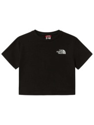 μπλουζάκι the north face w crop tee black xs
