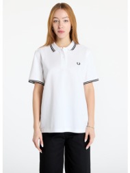 μπλουζάκι fred perry twin tipped polo shirt white 36