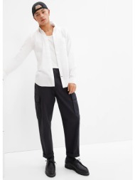 πουκάμισα gap slim stretch poplin shirt white 2 l