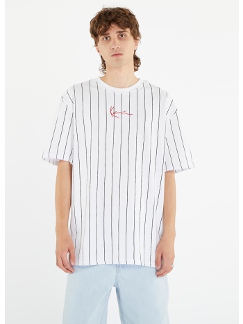μπλουζάκι karl kani small signature pinstripe tee white/ σε προσφορά