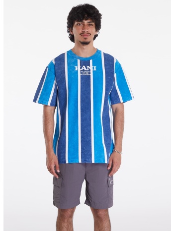 μπλουζάκι karl kani retro washed stripe tee aqua/ navy/ σε προσφορά