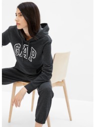 φούτερ gap pullover logo hoodie charcoal heather xxs