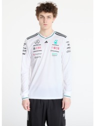 τζέρσεϊ adidas x mercedes amg petronas formula one team driver authentic long sleeve jersey white/ w