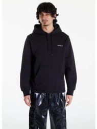 φούτερ carhartt wip script embroidery hoodie unisex black/ white m