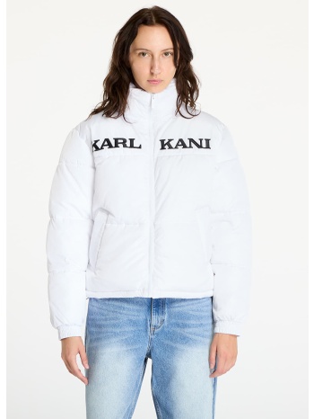μπουφάν karl kani retro essential puffer jacket white s σε προσφορά