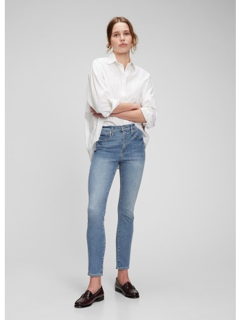 παντελόνια gap denim pants skinny - high rise light indigo σε προσφορά