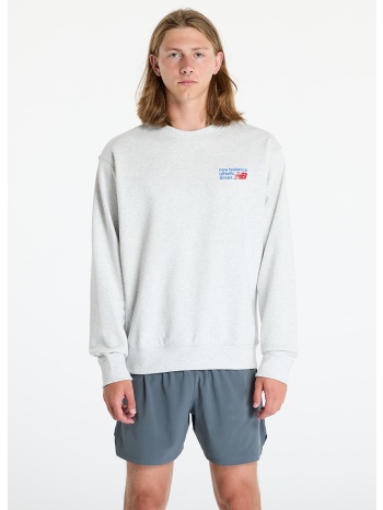 φούτερ new balance athletics premium logo crew ash heather m σε προσφορά