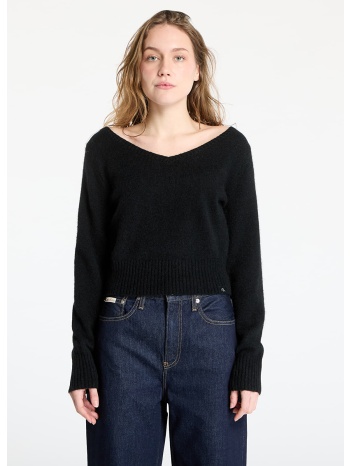πουλόβερ calvin klein jeans fluffy yarn v-neck sweater σε προσφορά