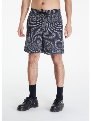 βερμούδες calvin klein jeans aop shorts black s σε προσφορά