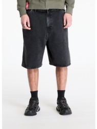 carhartt wip rivet short black stone washed xs