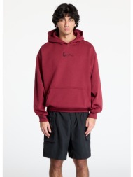φούτερ karl kani small signature essential os hoodie dark red m