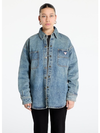 πουκάμισα guess originals carpenter oversize shirt go lt σε προσφορά