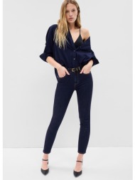 παντελόνια gap denim pants skinny - mid rise rinsed w26