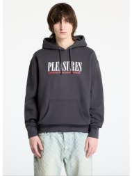 φούτερ pleasures satisfaction hoodie asphalt xxl