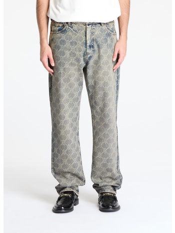 παντελόνια daily paper shield laser washed jeans blue xl σε προσφορά