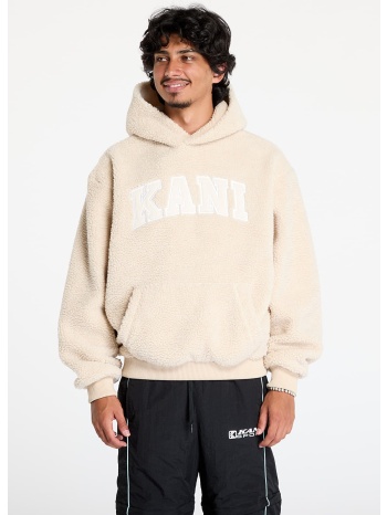 φούτερ karl kani serif teddy hoodie light sand xl σε προσφορά