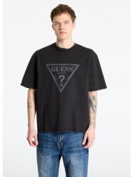 μπλουζάκι guess originals go vintage triangle tee jet black multi m