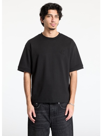 φανελάκι calvin klein jeans interlock tee black s σε προσφορά