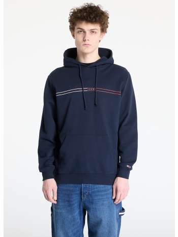 φούτερ tommy jeans regular entry graphic hoodie blue s σε προσφορά