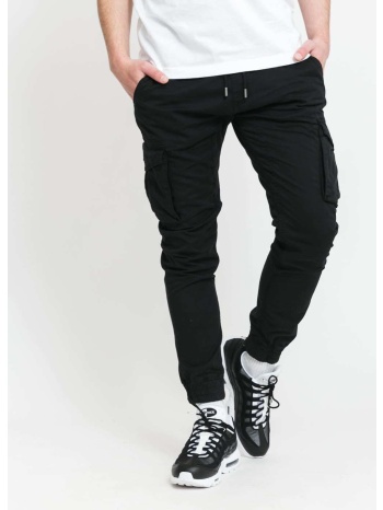παντελόνια alpha industries cotton twill jogger black l σε προσφορά