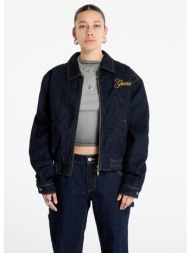 μπουφάν guess originals denim bomber original dark rinse m
