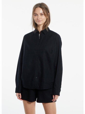 πουκάμισα urban classics ladies linen mixed oversized shirt σε προσφορά