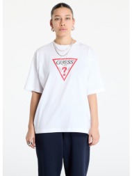 μπλουζάκι guess jeans oversized iconic tee pure white l