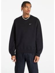 φούτερ nike solo swoosh men`s fleece crew black/ white xs