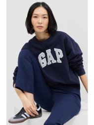 φούτερ gap crewneck logo sweatshirt navy uniform xxs