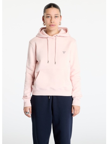 φούτερ guess jeans hood reg mini triang sweat blush cotton l σε προσφορά