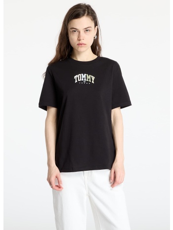 μπλουζάκι tommy jeans relaxed color varsity tee black xs σε προσφορά