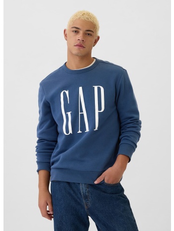 φούτερ gap fleece sweatshirt blue shade xs σε προσφορά