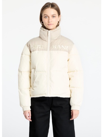 μπουφάν karl kani retro essential puffer jacket off white/ σε προσφορά