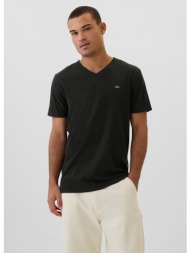 φανελάκι gap micro logo vneck tee true black m