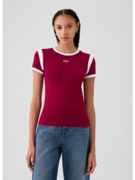 μπλουζάκι gap shortsleeve logo tee beet red xs