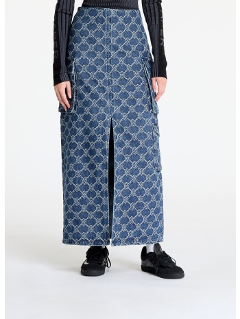φούστα daily paper zora denim cargo skirt blue m σε προσφορά