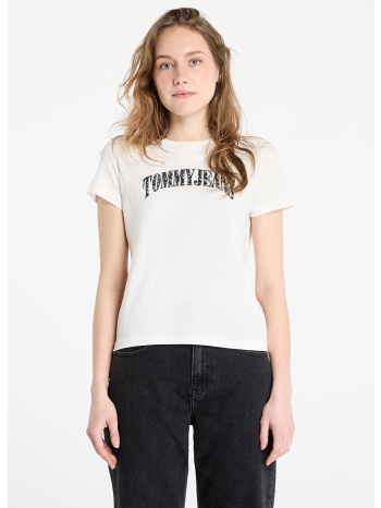 μπλουζάκι tommy jeans regular floral varsity tee white xs σε προσφορά