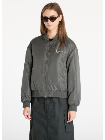 μπουφάν karl kani chest signature bomber jacket grey s σε προσφορά