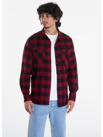 πουκάμισα urban classics checked flanell shirt black/ σε προσφορά