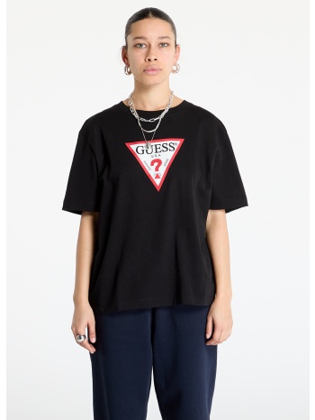 μπλουζάκι guess jeans oversized iconic tee jet black a996 s σε προσφορά