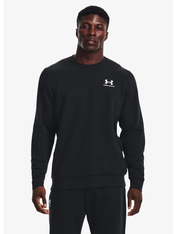 φούτερ under armour essential fleece crew black s σε προσφορά