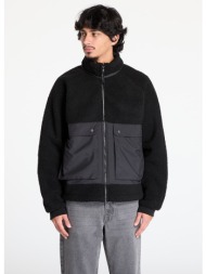 μπουφάν urban classics short raglan sherpa jacket black xxl