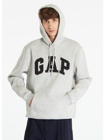 φούτερ gap fleece gap arch light heather grey s σε προσφορά