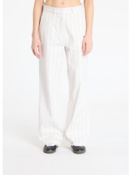 παντελόνια adidas pinstripe twill loose pants white/ off white/ night indigo 34