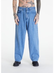 παντελόνια obey bigwig baggy denim light indigo w30