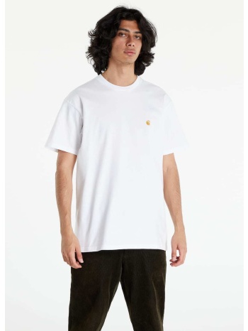 φανελάκι carhartt wip s/s chase t-shirt white/ gold xs