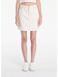 φούστα calvin klein jeans hr a-line mini skirt hammerloop white 25
