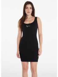 φορέματα karl kani small signature rib dress black s