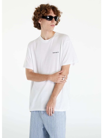 μπλουζάκι carhartt wip s/s script embroidery t-shirt white