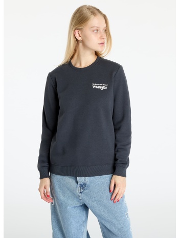 φούτερ wrangler regular sweat faded black xs σε προσφορά